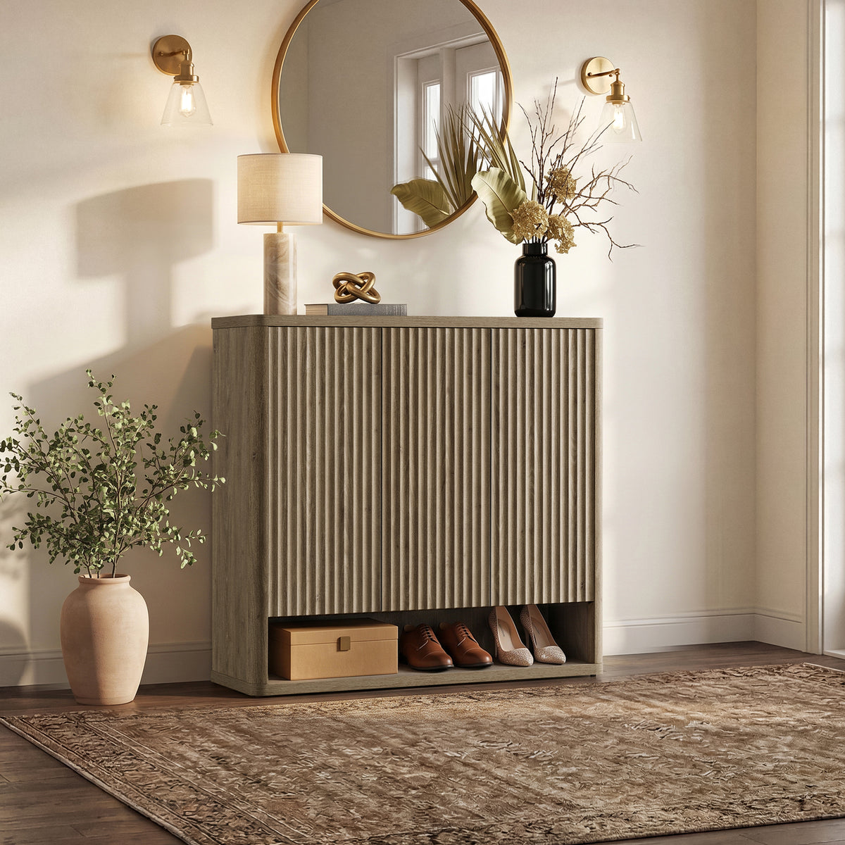 Cas Shoe Storage Cabinet with Doors