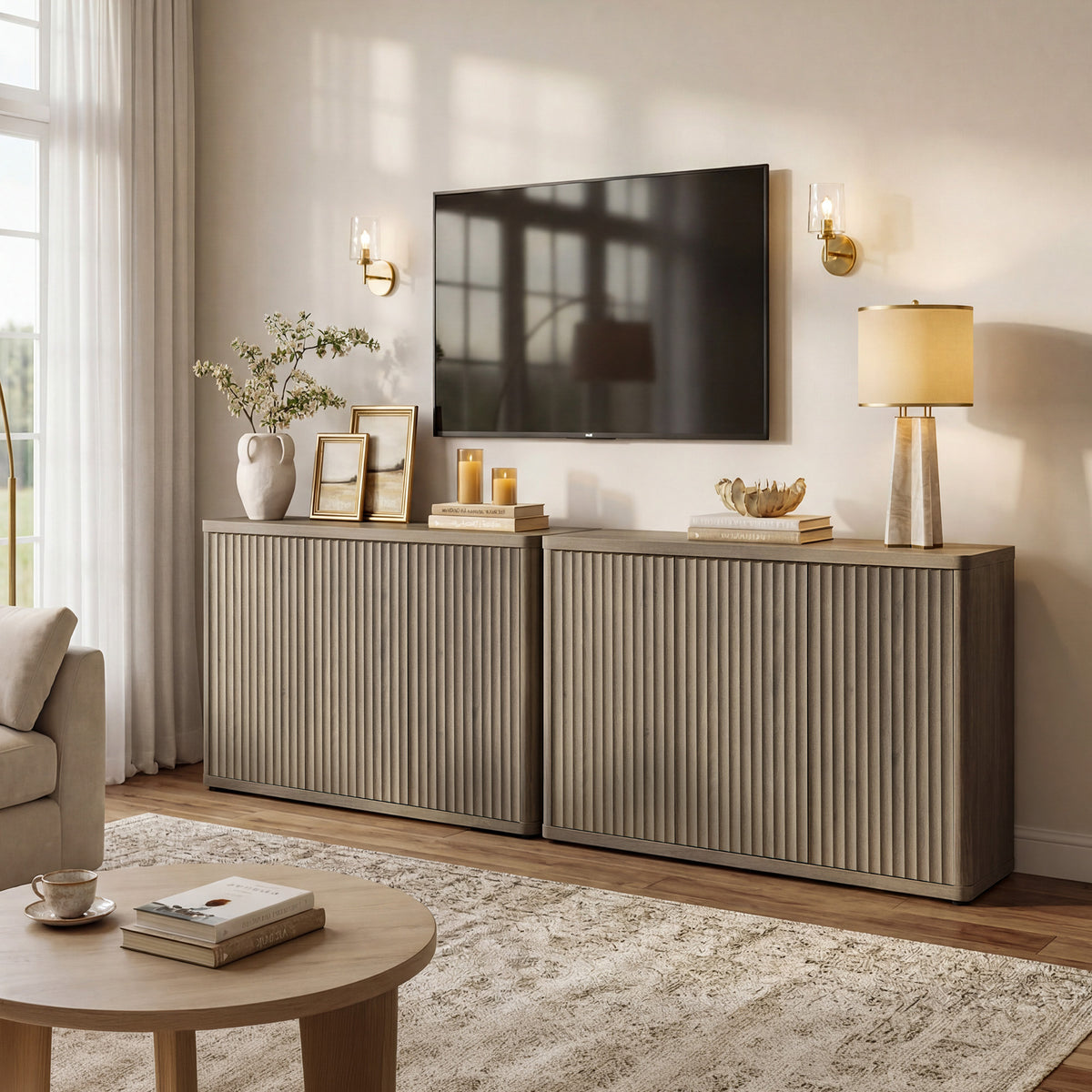 Cas TV Stand with 3 Doors