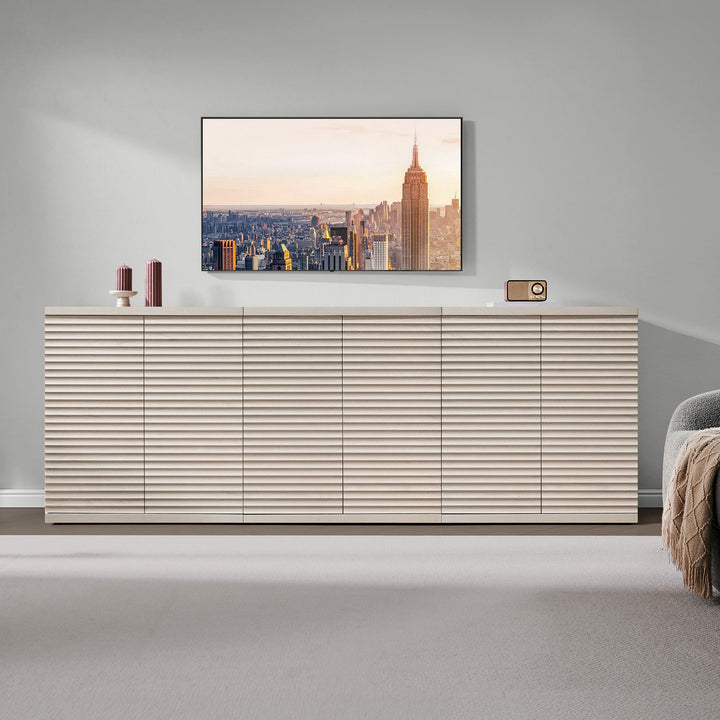 Stria TV Stand with 2 Doors, Up to 100'' TVs