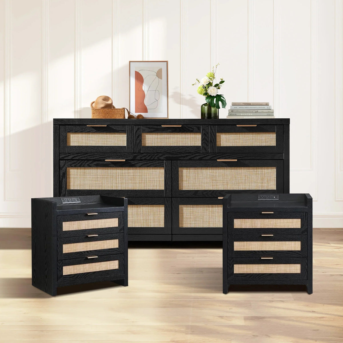 Savanna Dresser and Nightstands Set of 2