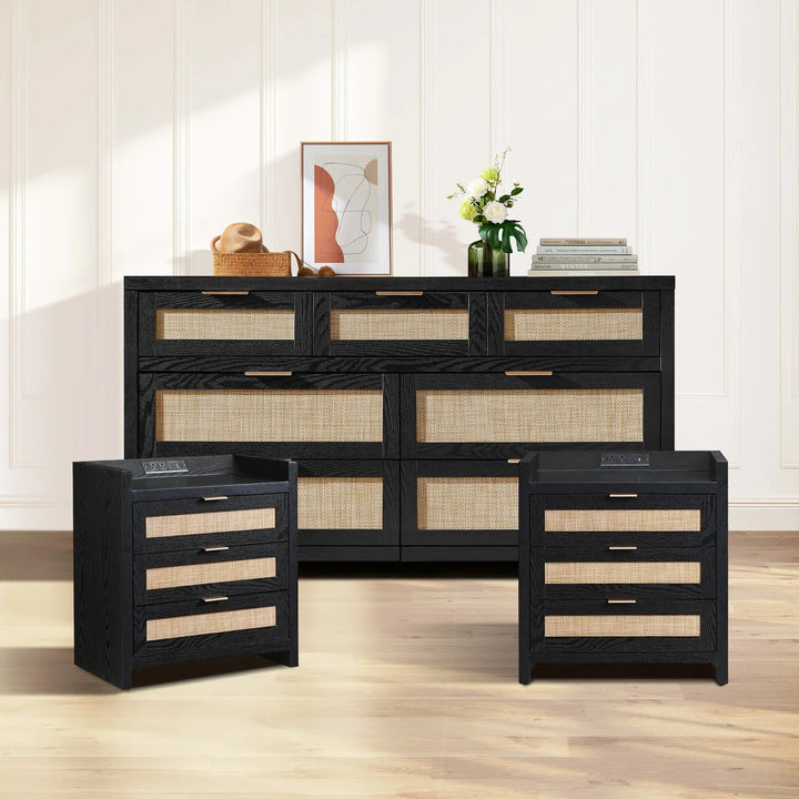 Savanna Dresser and Nightstands Set of 2