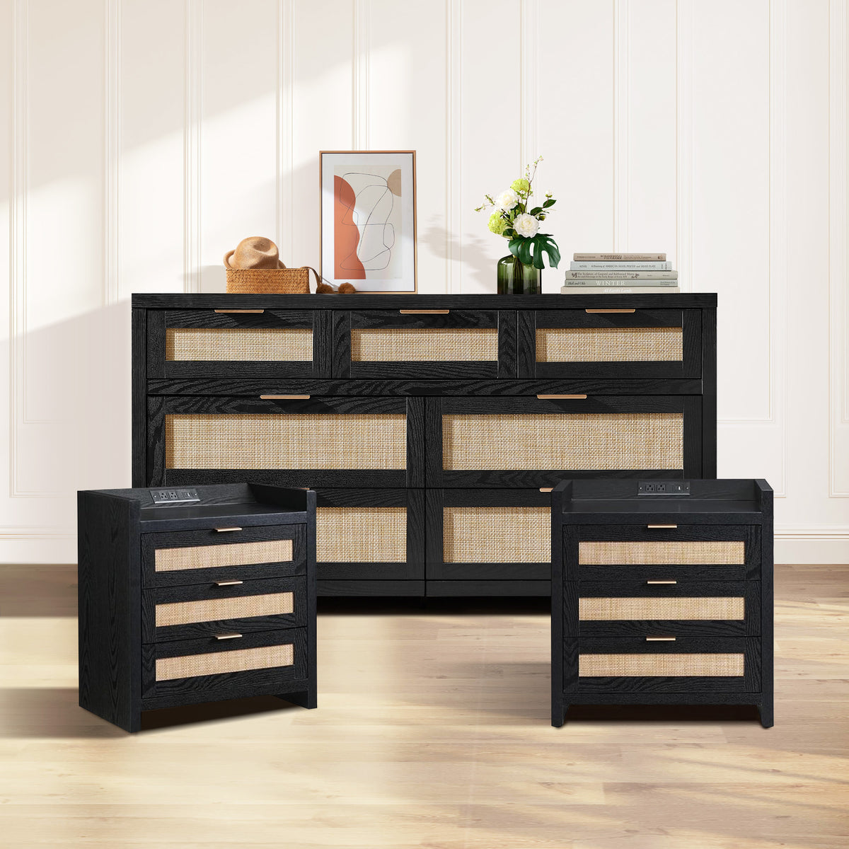 Savanna Dresser and Nightstands Set of 2