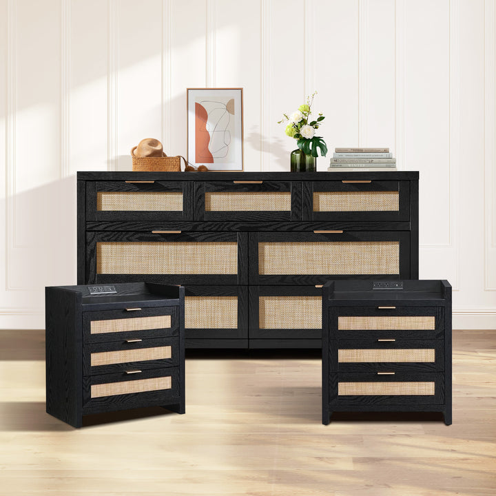 Savanna Dresser and Nightstands Set of 2
