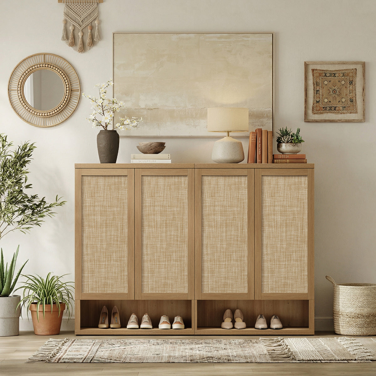 Zura 5-Tier Shoe Storage Cabinet, 44.5-Inch Tall