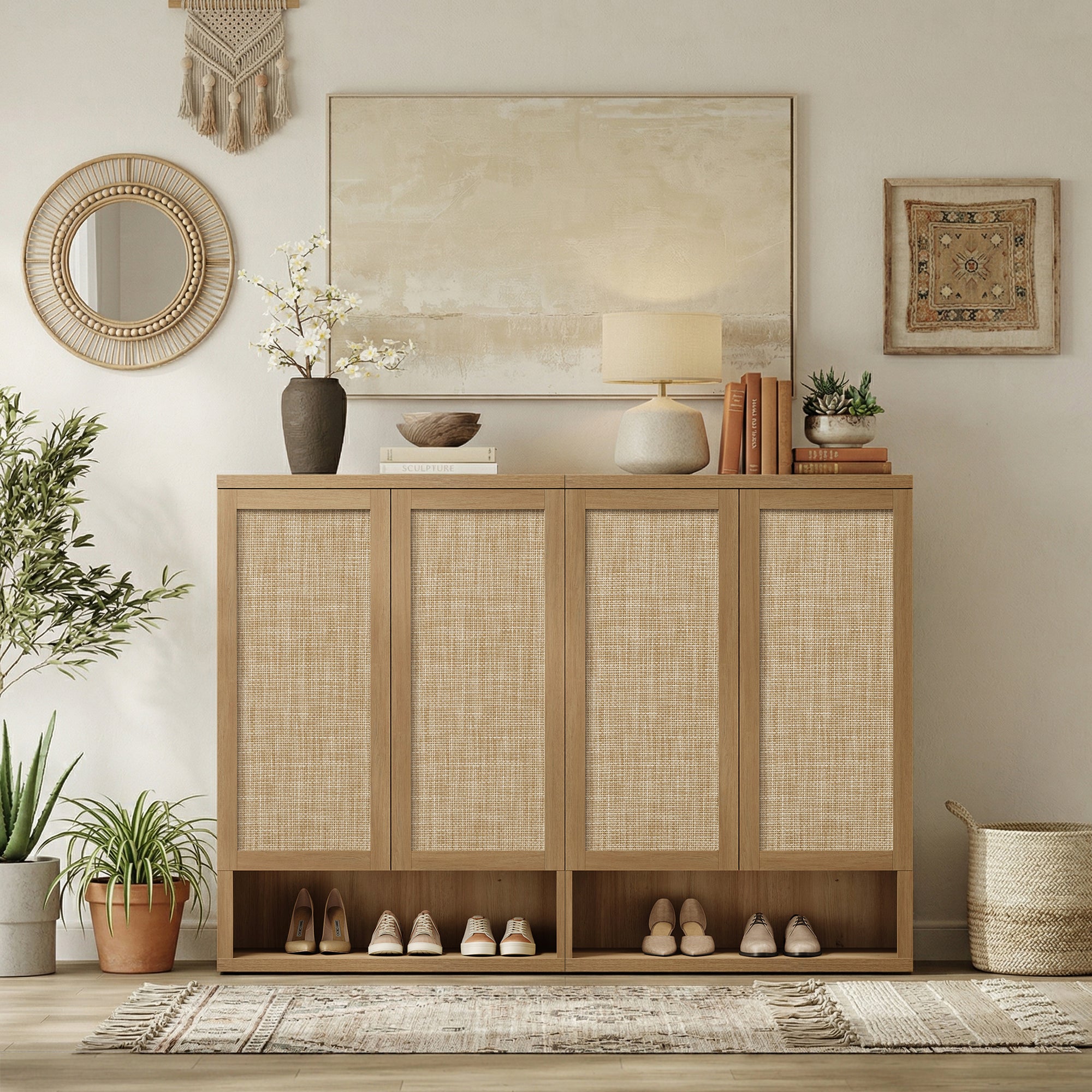 Zura 5-Tier Shoe Storage Cabinet, 44.5-Inch Tall