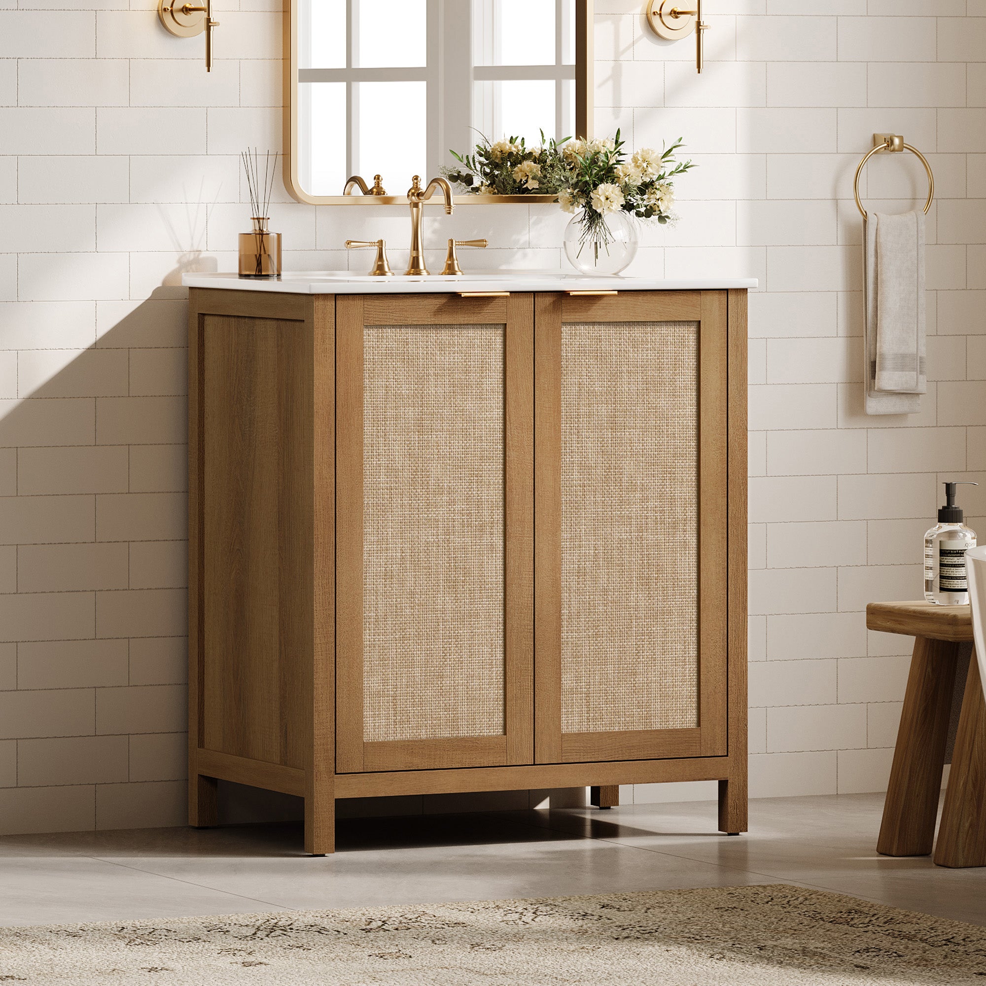 Savanna Vanity Cabinet with Sink and Storage