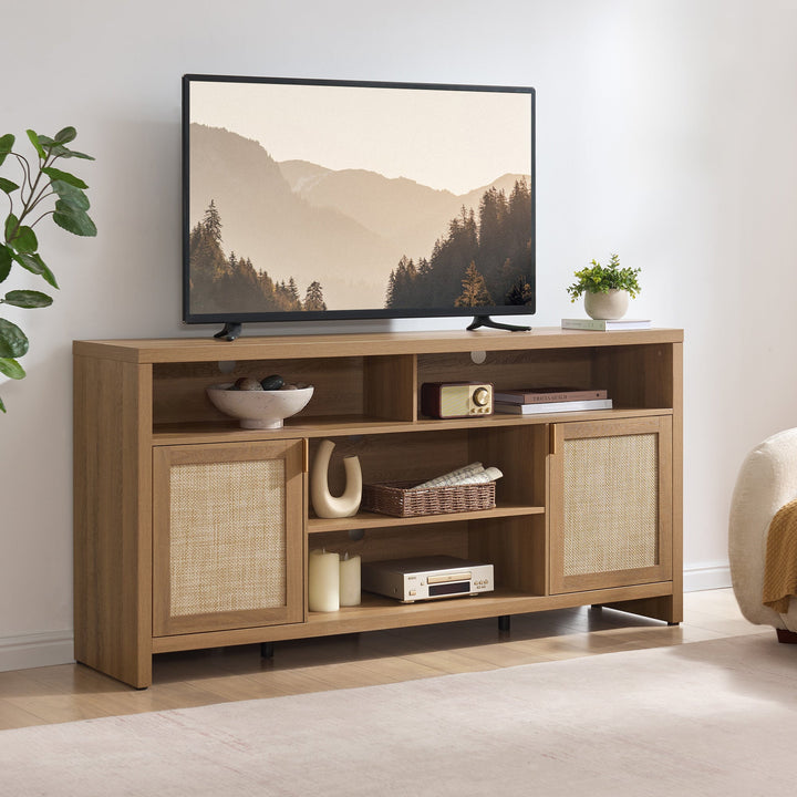 Savanna 65-Inch TV Stand, Flexible Storage, Set of 2