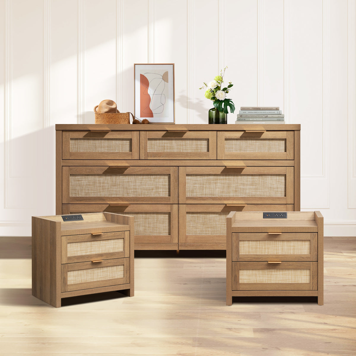 Savanna Bedroom Sets with Dresser and Nightstands