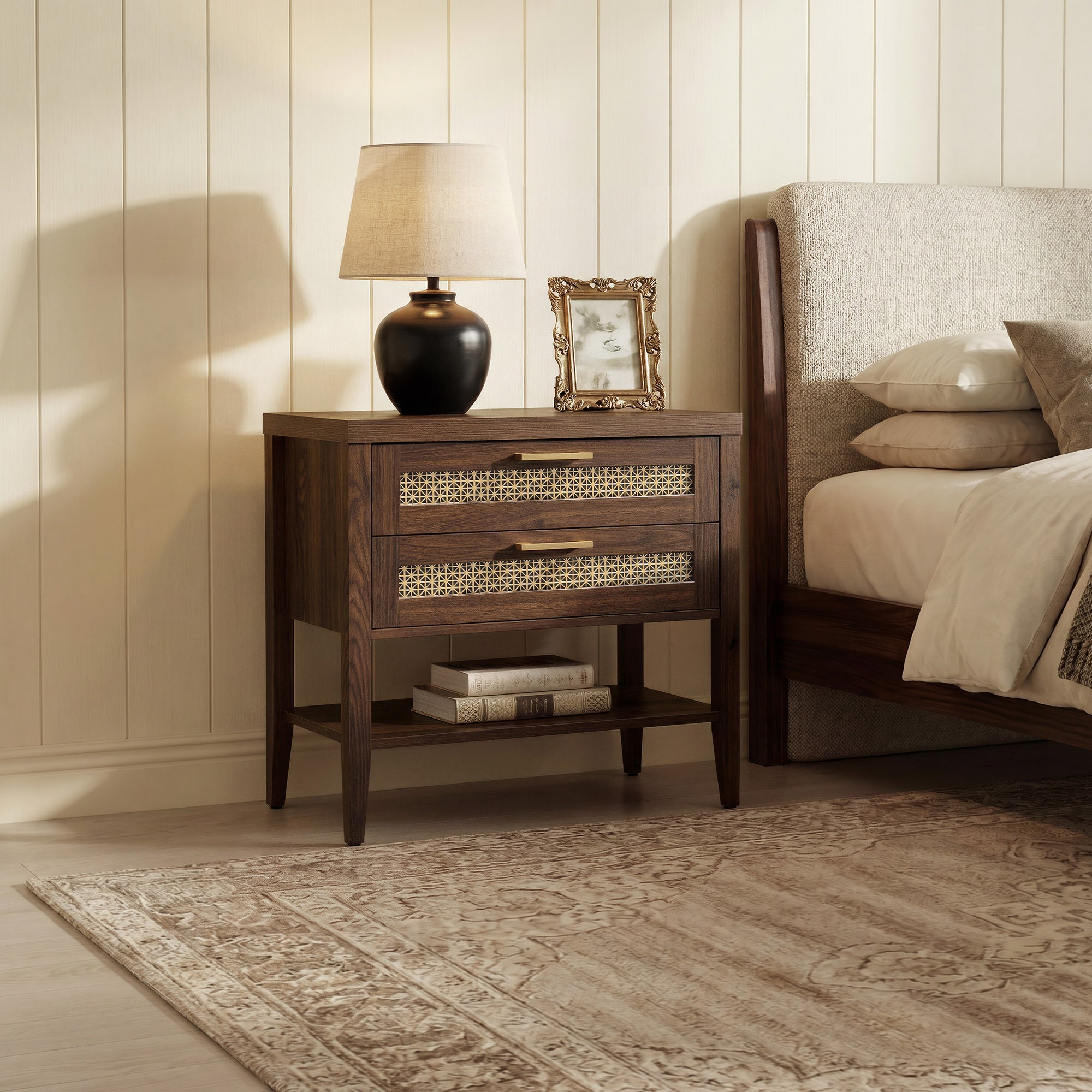 Andy Nightstand Set With 2 Doors