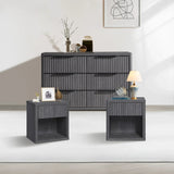 Cas 6 Drawers Dresser and 1 Drawer Nightstands Set