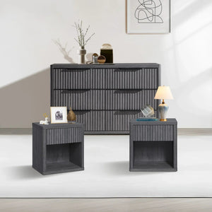 Cas 6 Drawers Dresser and 1 Drawer Nightstands Set
