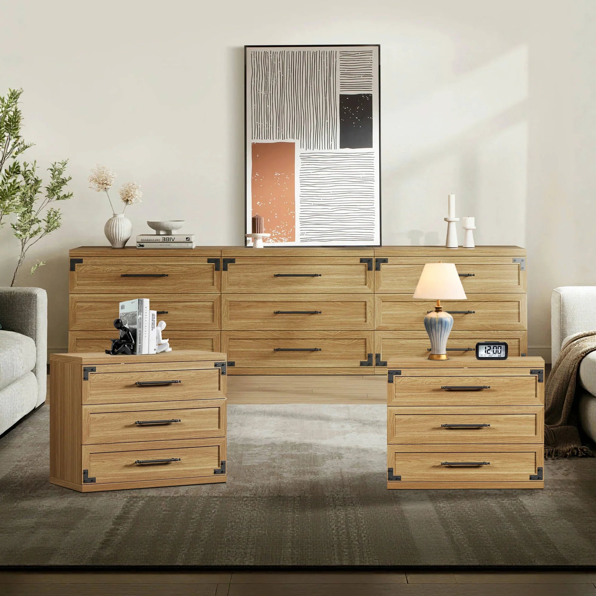 Willow Dresser and Nightstands Set