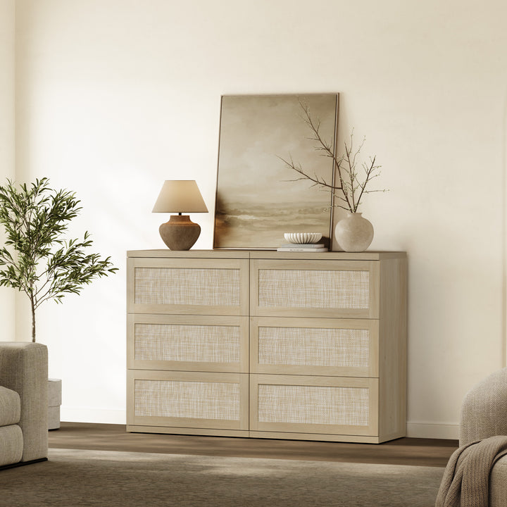 Zura Rattan Sectional Dresser, Large Size Option