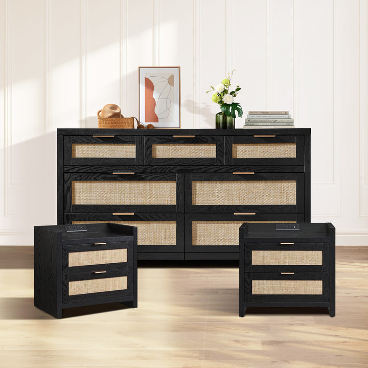 Savanna 7-Drawer Dresser and Nightstands Set