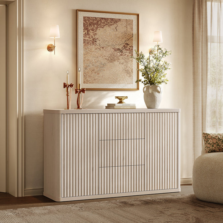 Cas Contemporary Sideboard Cabinet with Storage - Dark Grey Alder - 2 Pieces