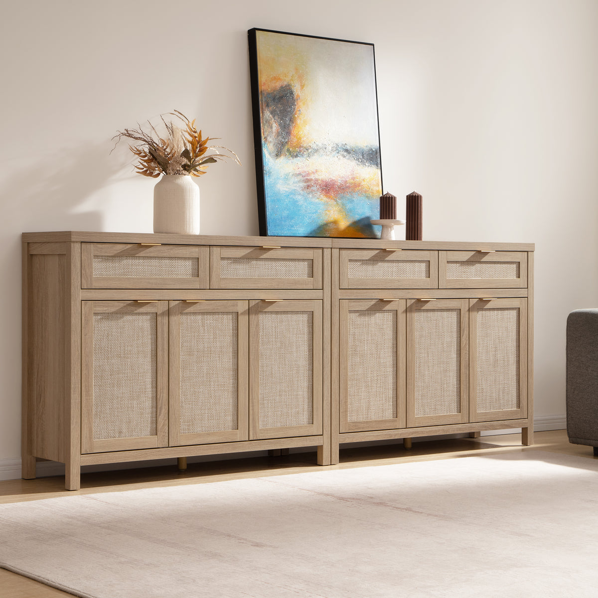 Savanna TV Stand with Drawers, 43.5Inch Wide