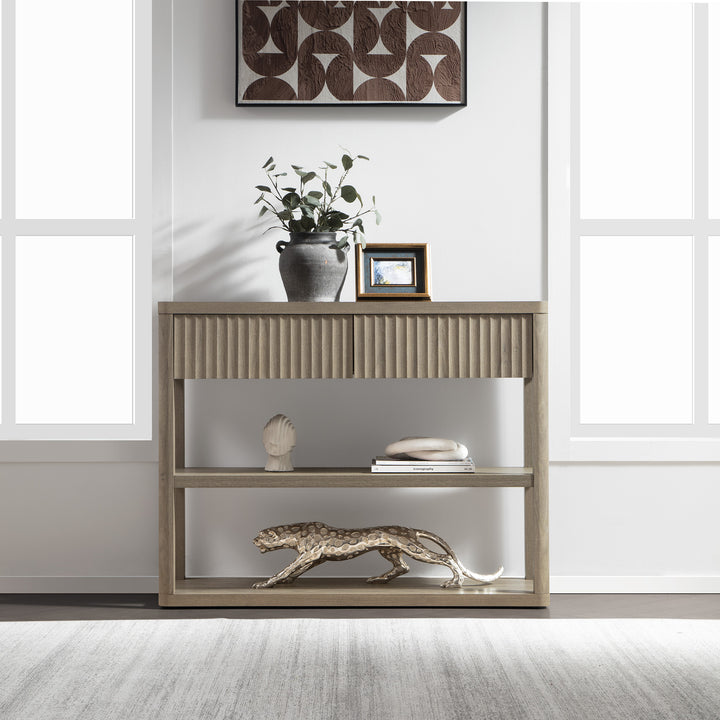 Cas Narrow Console Table with Drawers