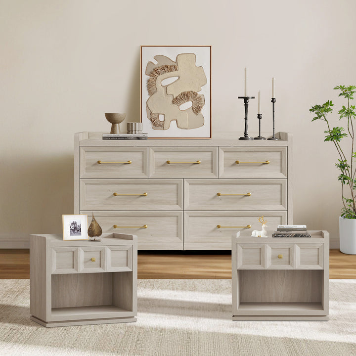 Helio Dresser and Nightstands Bedroom Set