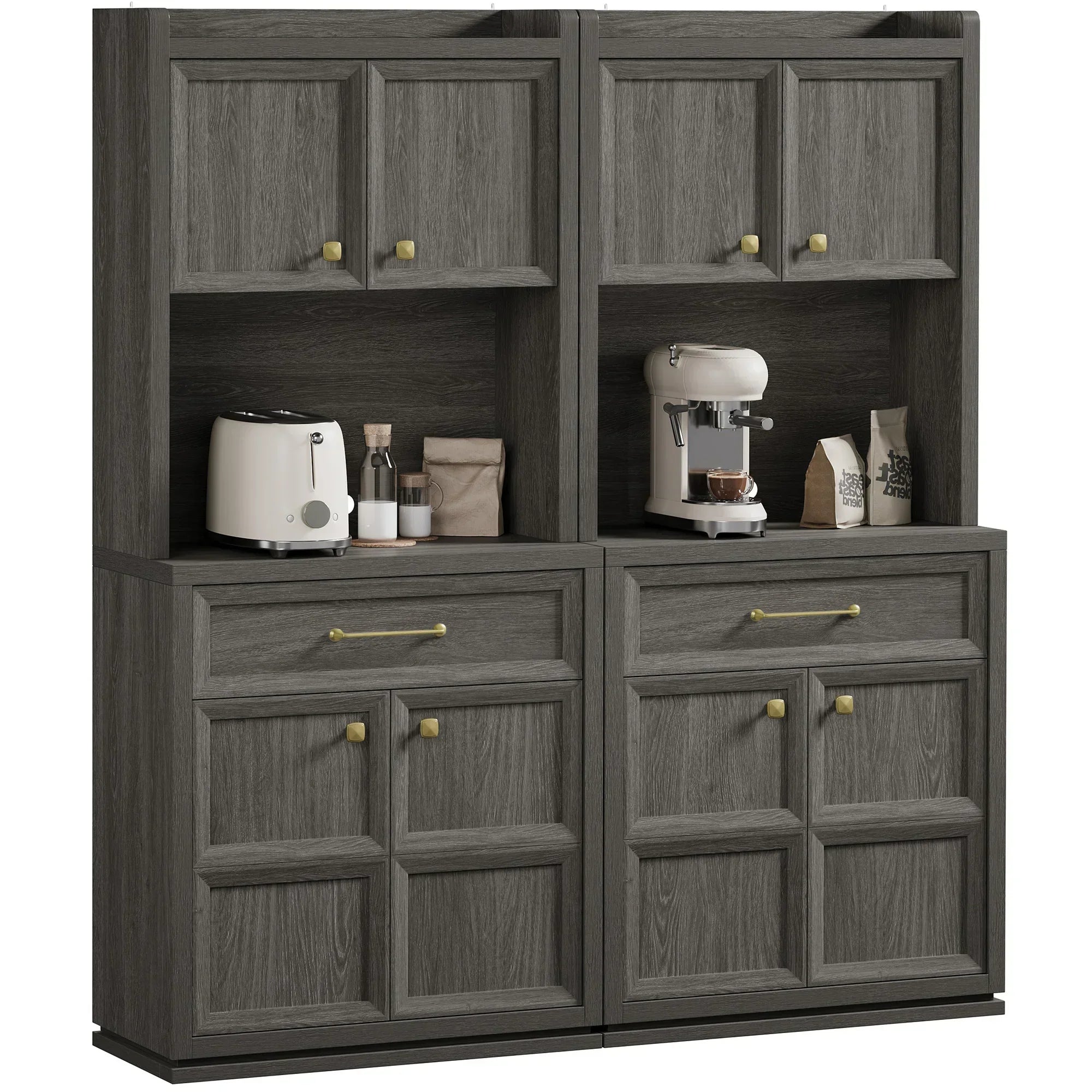 Helio Black Pantry Cabinet