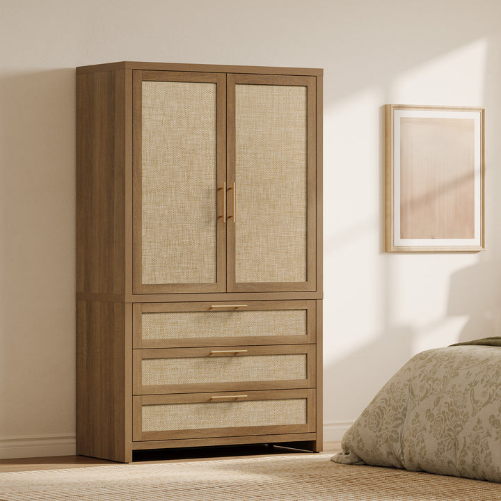 Savanna Bedroom Wardrobe with 2-Door and 3-Drawer