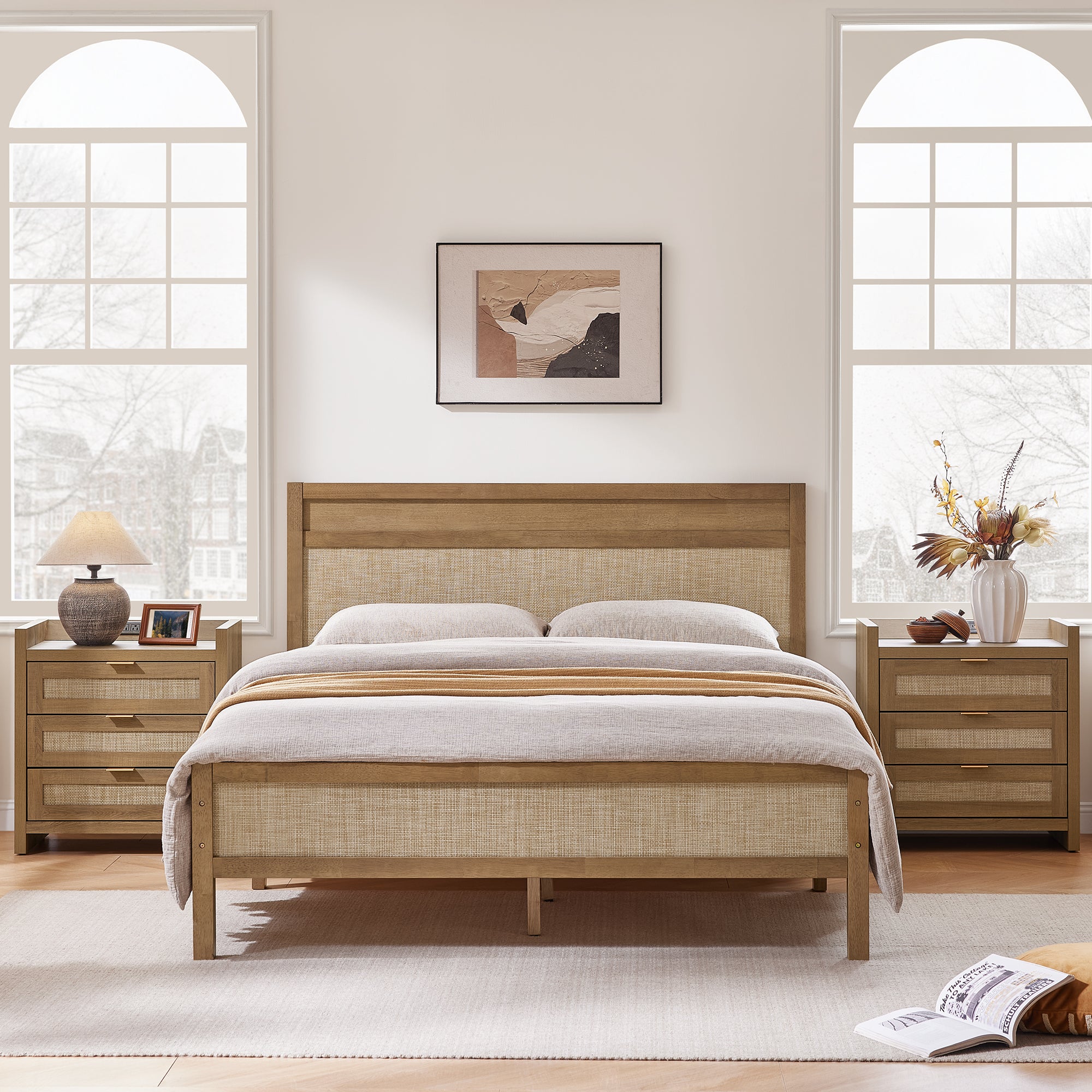 Savanna Queen Bed Frame with Headboard
