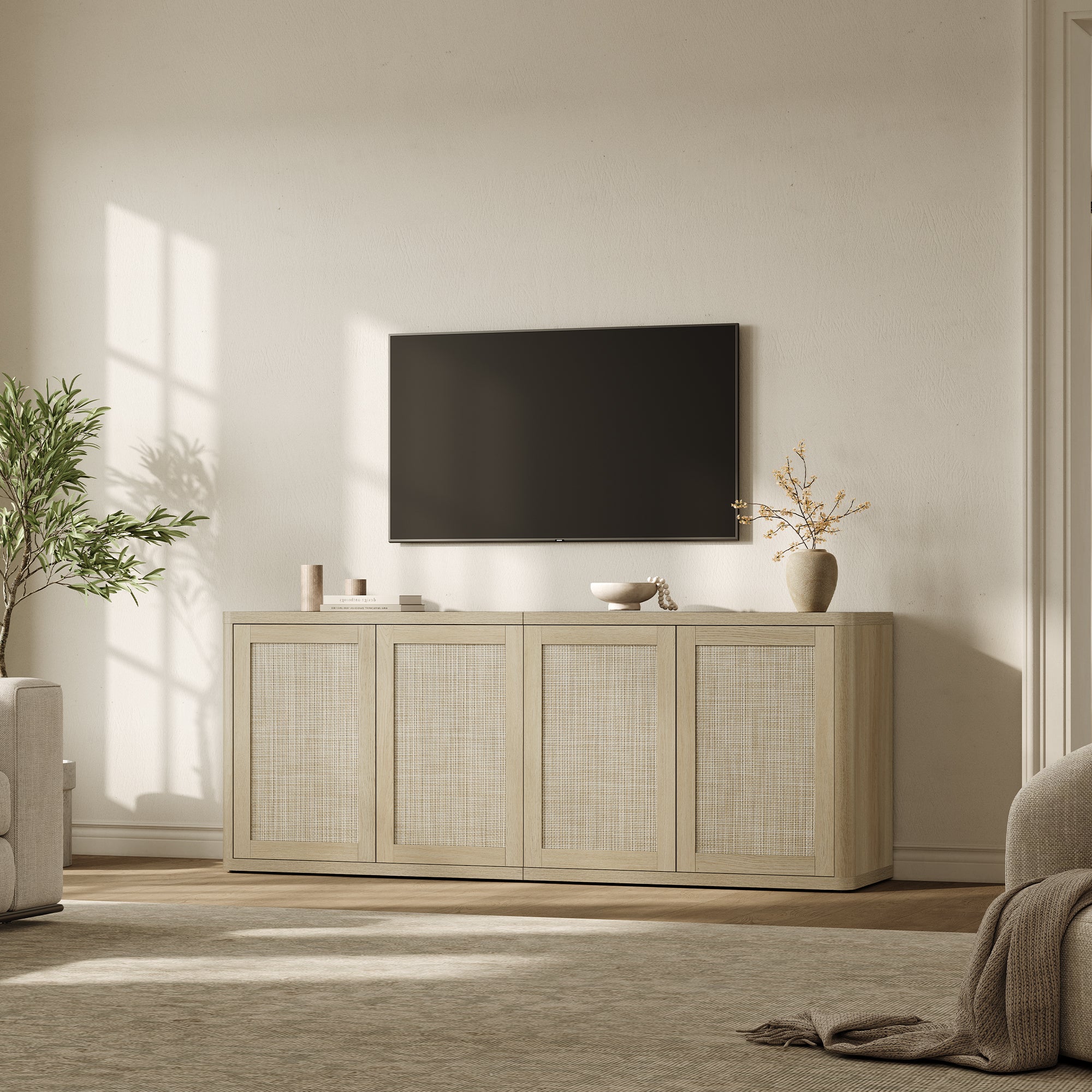 Zura Sectional TV Console, 65 Inches Wide