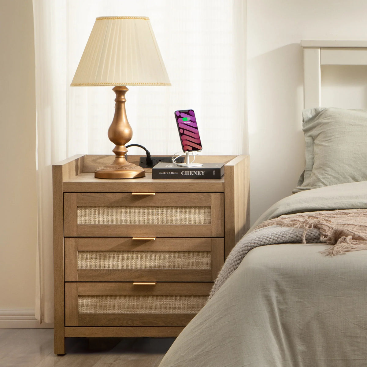 Savanna 3 Drawers Nightstand