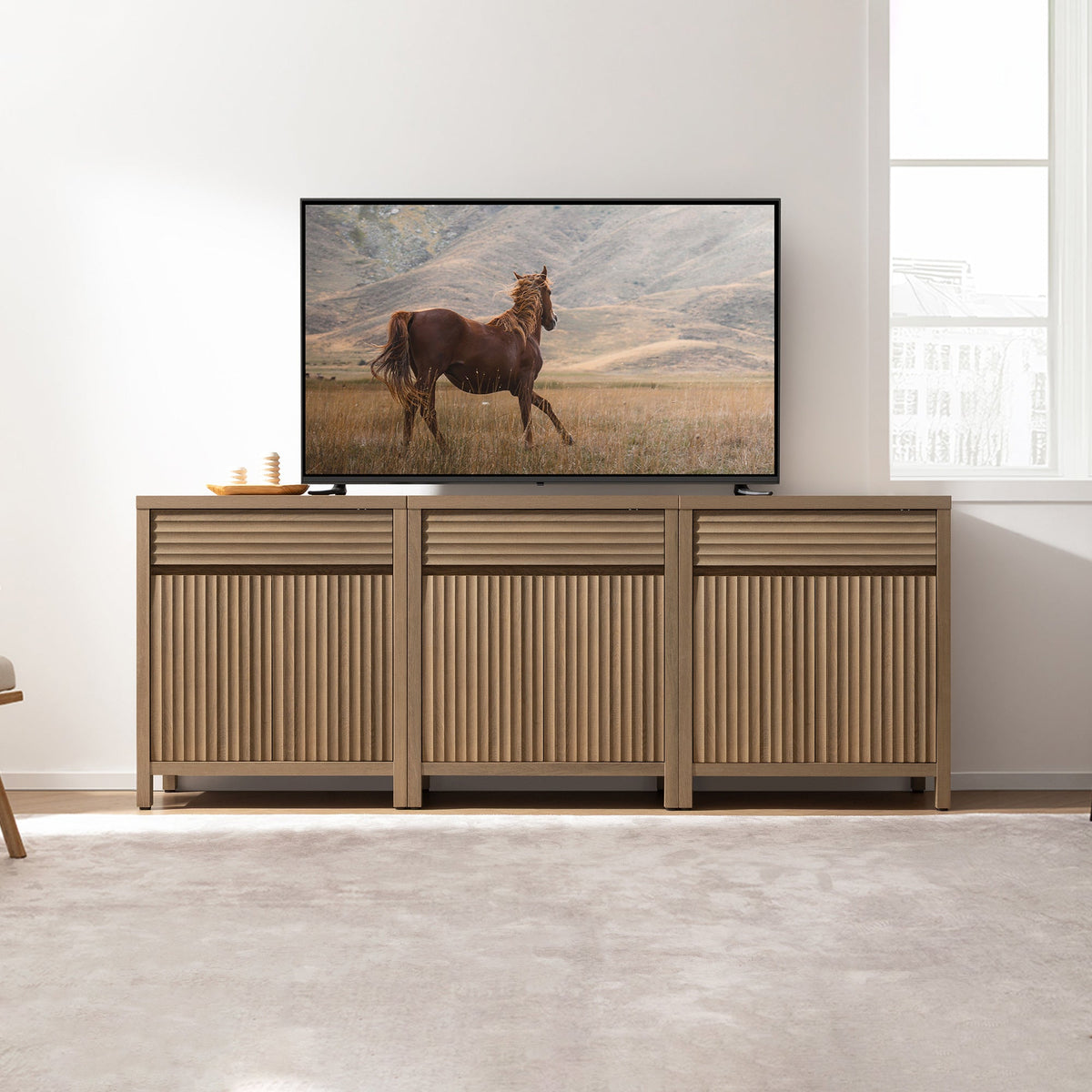 Prelude TV Console up to 85 Inch TV, Set of 3