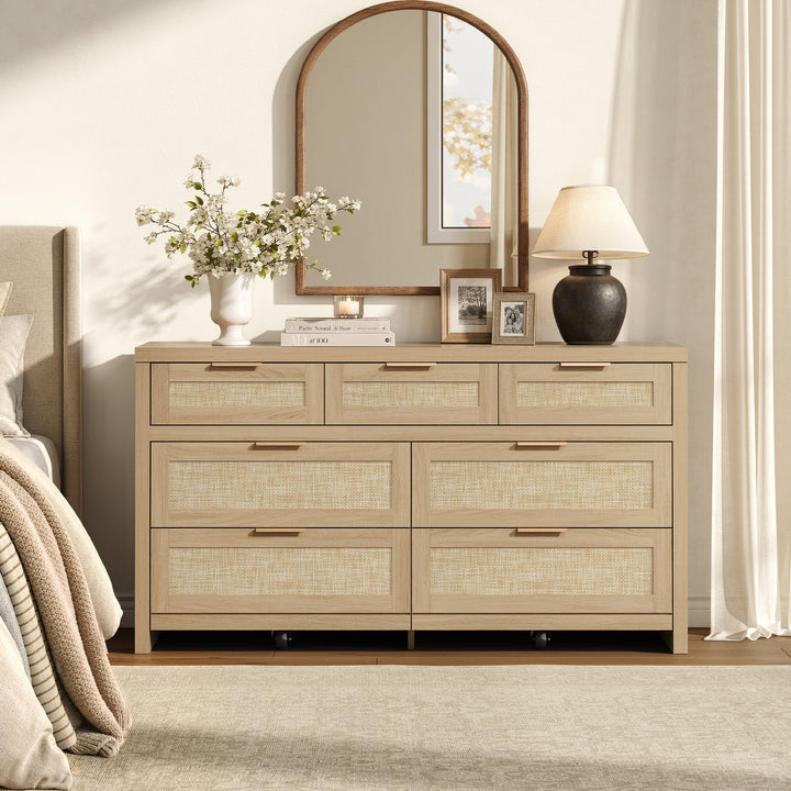 Savanna 53'' W Bedroom Dresser with Drawers, Set of 2