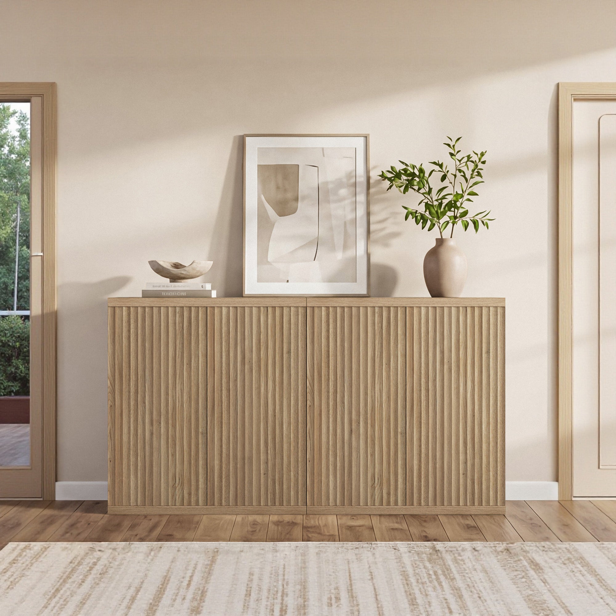 Stria Sideboard Cabinet, Living Room Storage