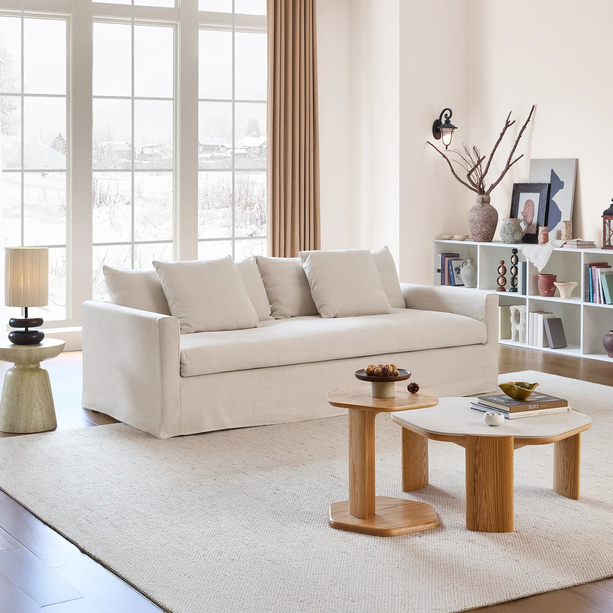 Eira Down Cushion Sofa, Deep Seat