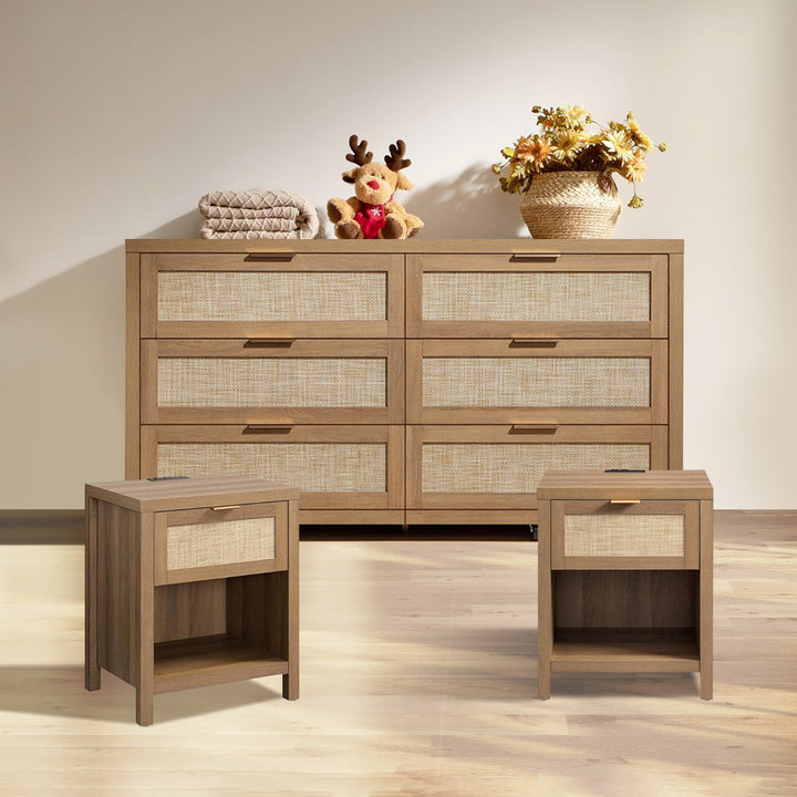 Savanna Cabinet Bedroom Set with Charger