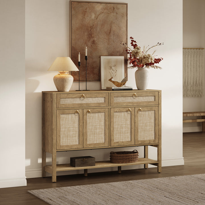 Terra Rattan Sideboard Cabinet, Modern Storage