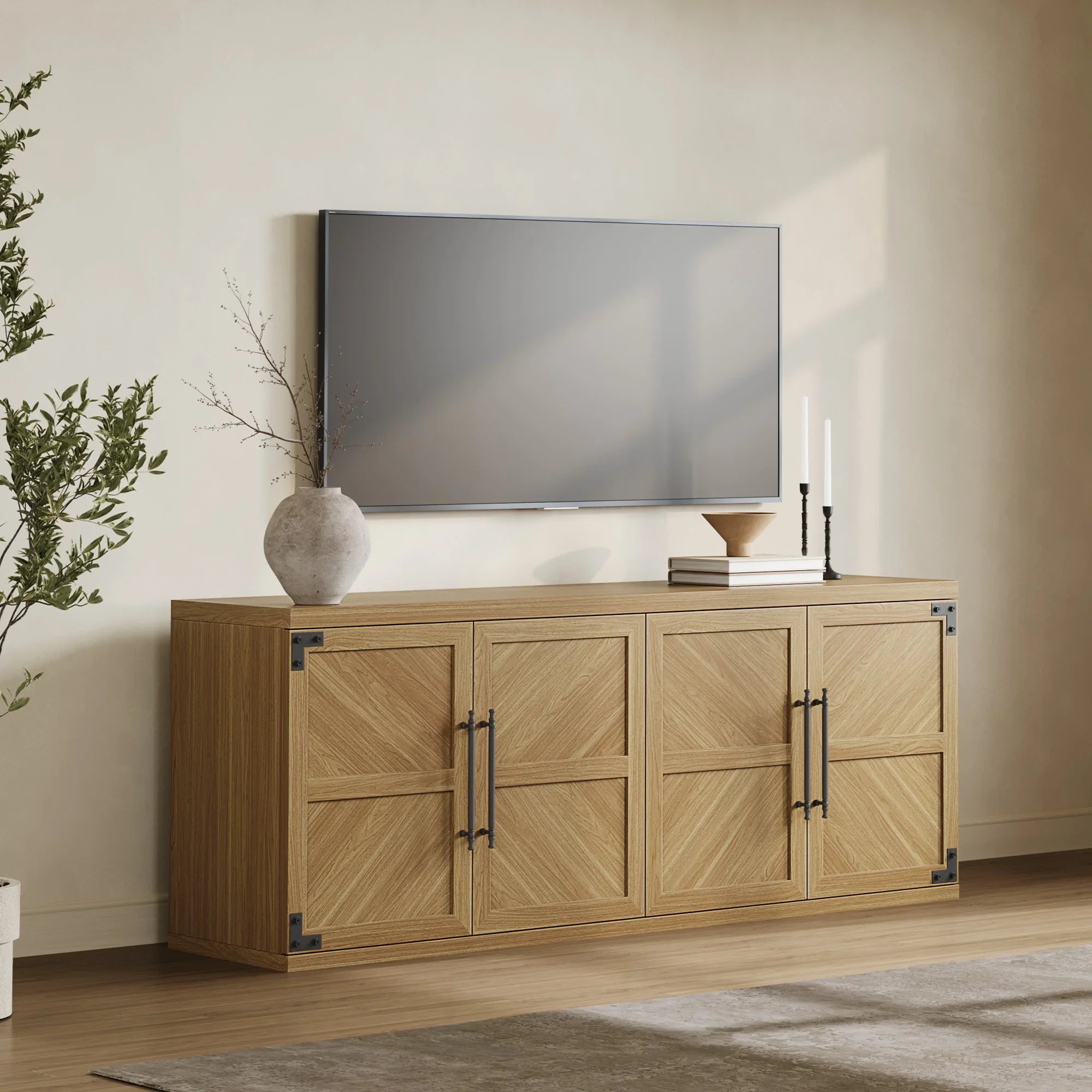 Willow TV Stand, 61.3 Inch Wide