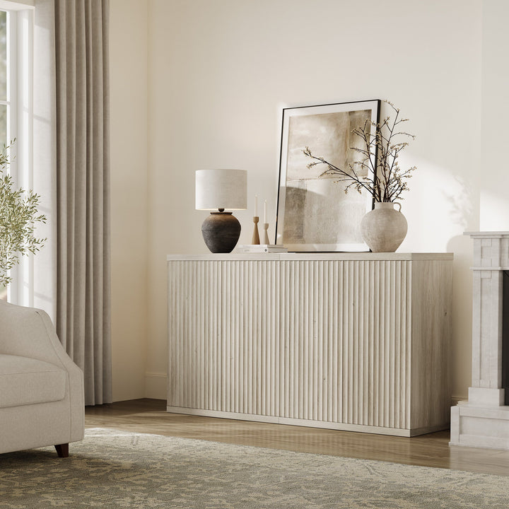 Stria Sideboard Cabinet with 2 Doors, Set of 3