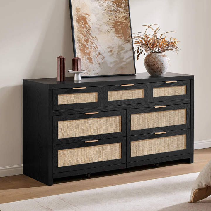 Savanna Dresser with 7 Drawers for Living Room