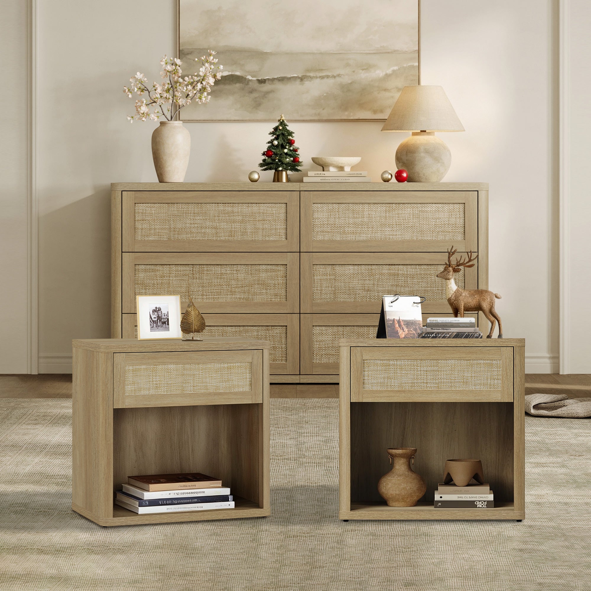 Zura 6-Drawer Dresser and Nightstand Set