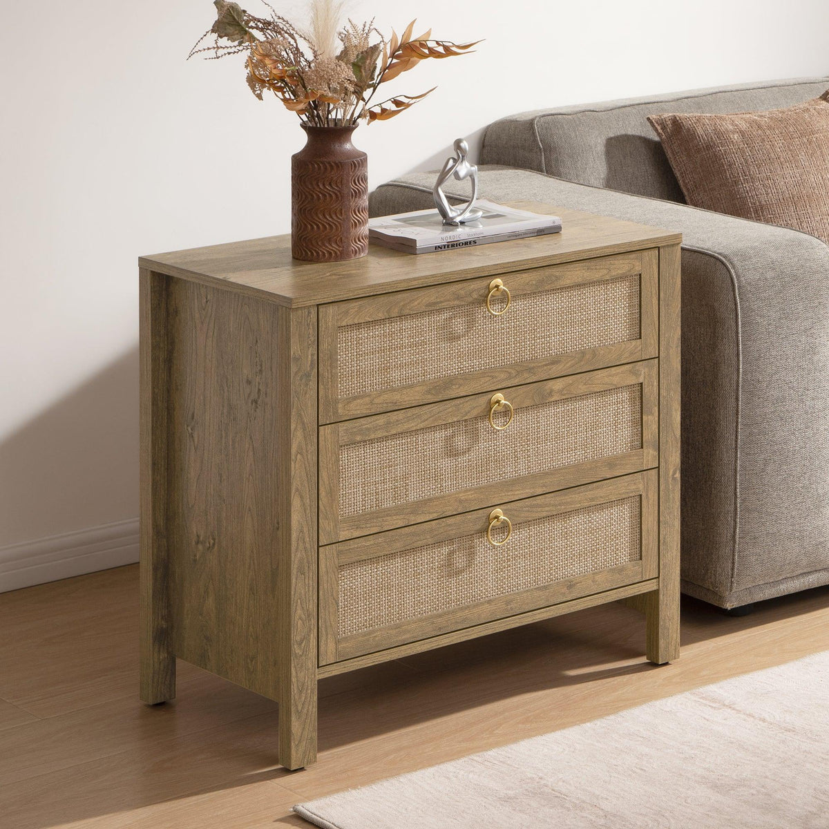 Terra 3 Drawers Nightstand