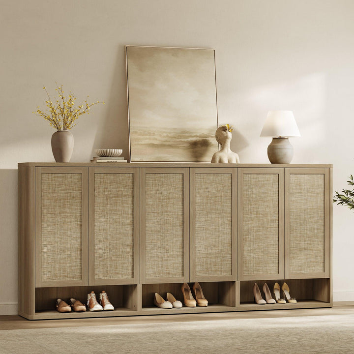 Zura Triple-Unit Shoe Cabinet, Holds 60 Pairs