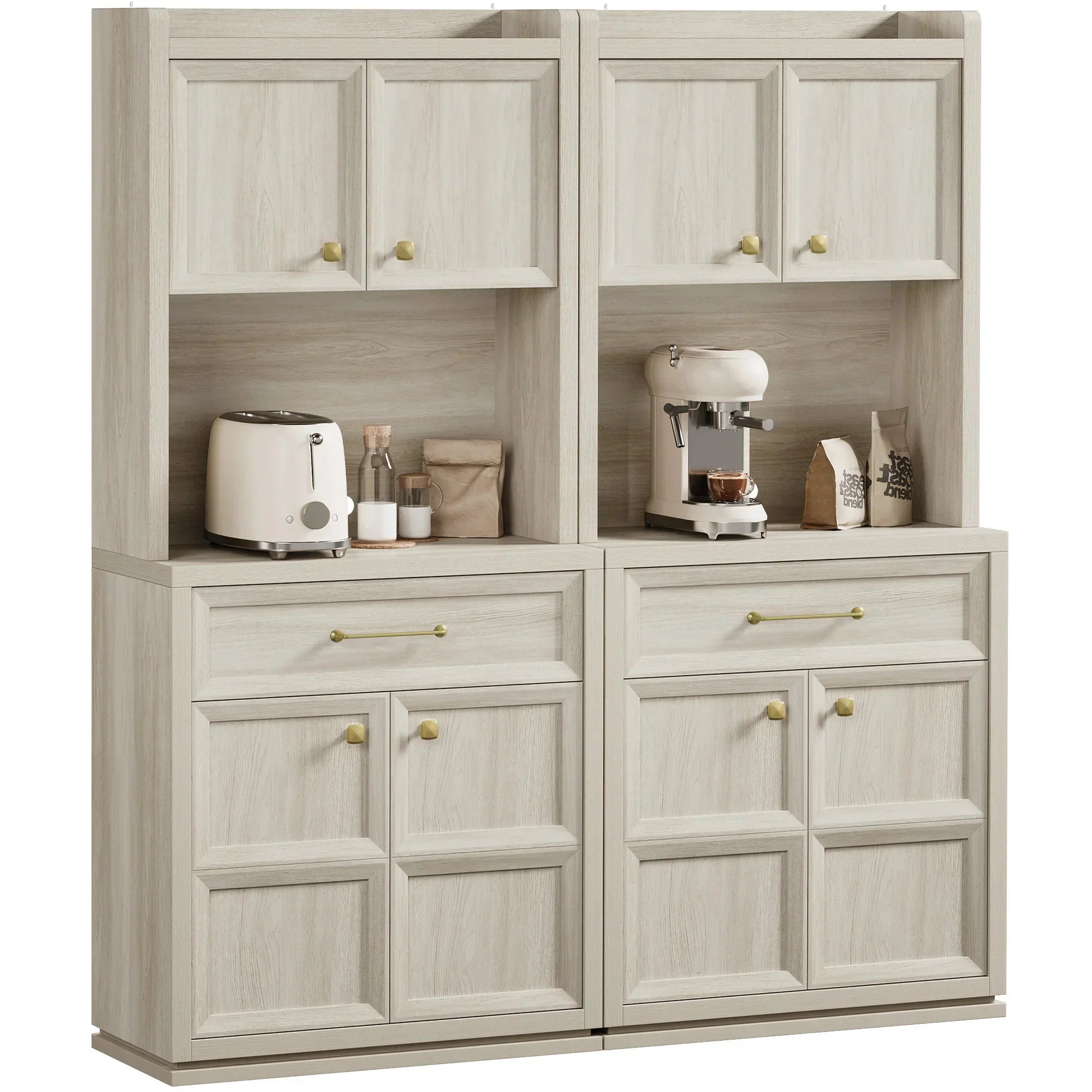 Helio Black Pantry Cabinet