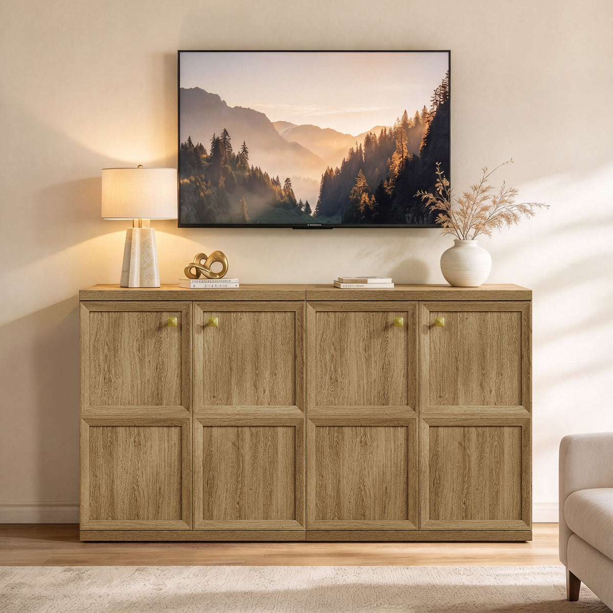 Helio 2-Door Sideboard, Sectional Design, Set of 2