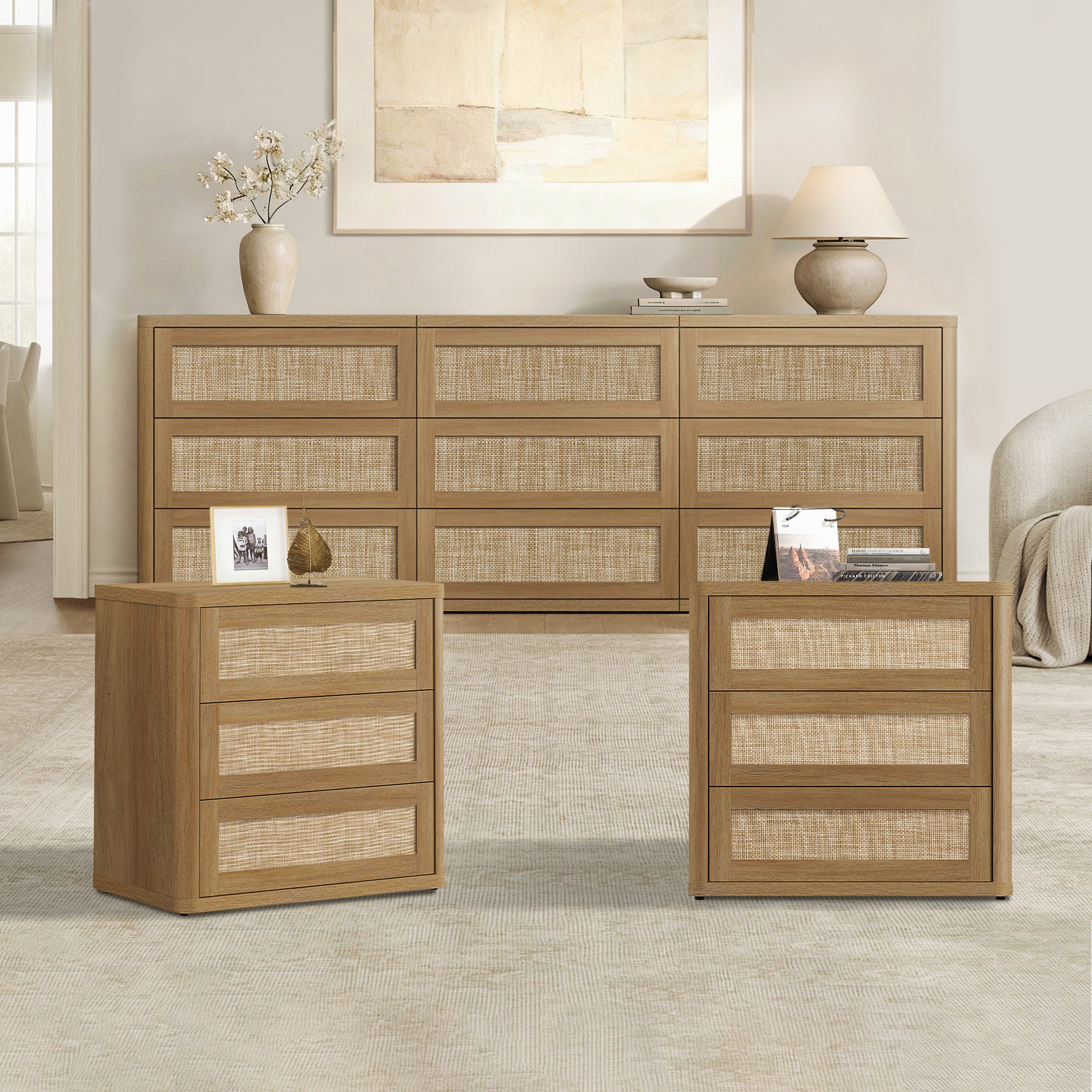 Zura Sectional 9 Drawers Dresser Sets