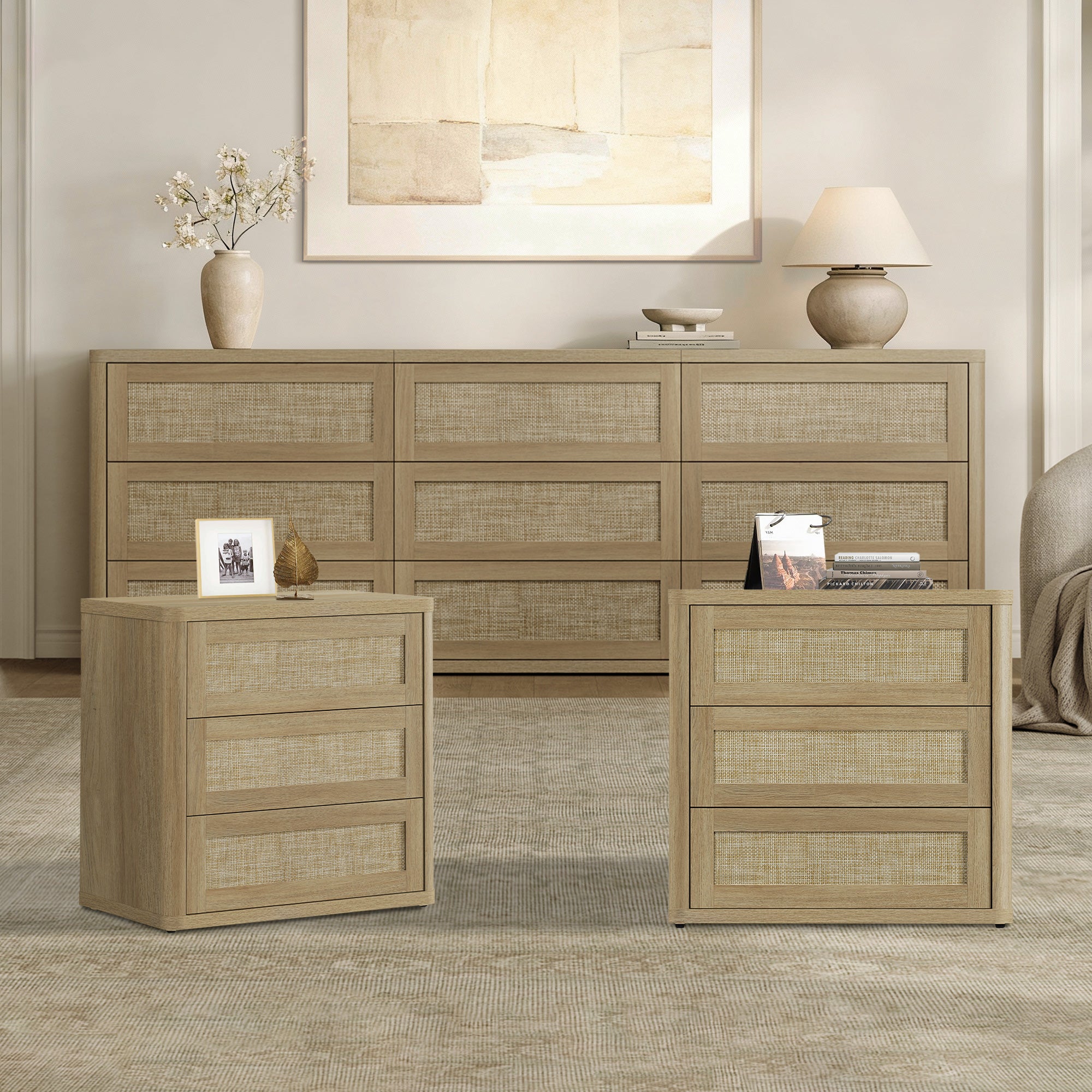 Zura 9 Drawers Dresser Sets