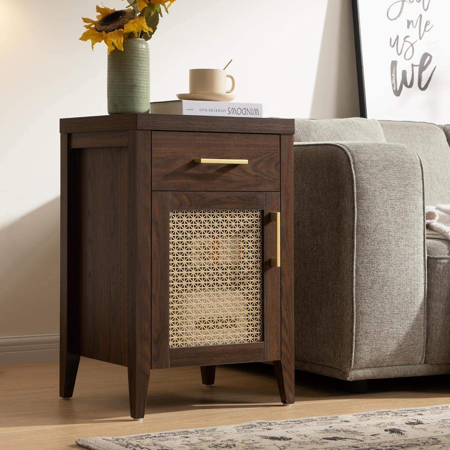Andy Vintage Nightstand with Storage
