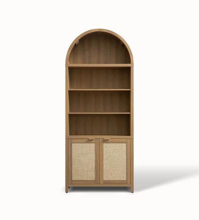 Savanna Arched Bookcase, 84.2Inch Height