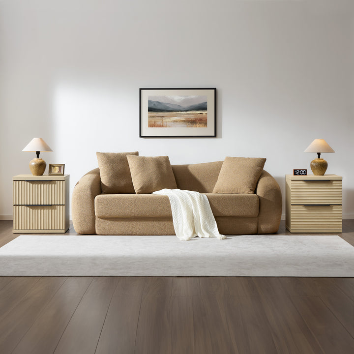 Stria Nightstand with Drawers