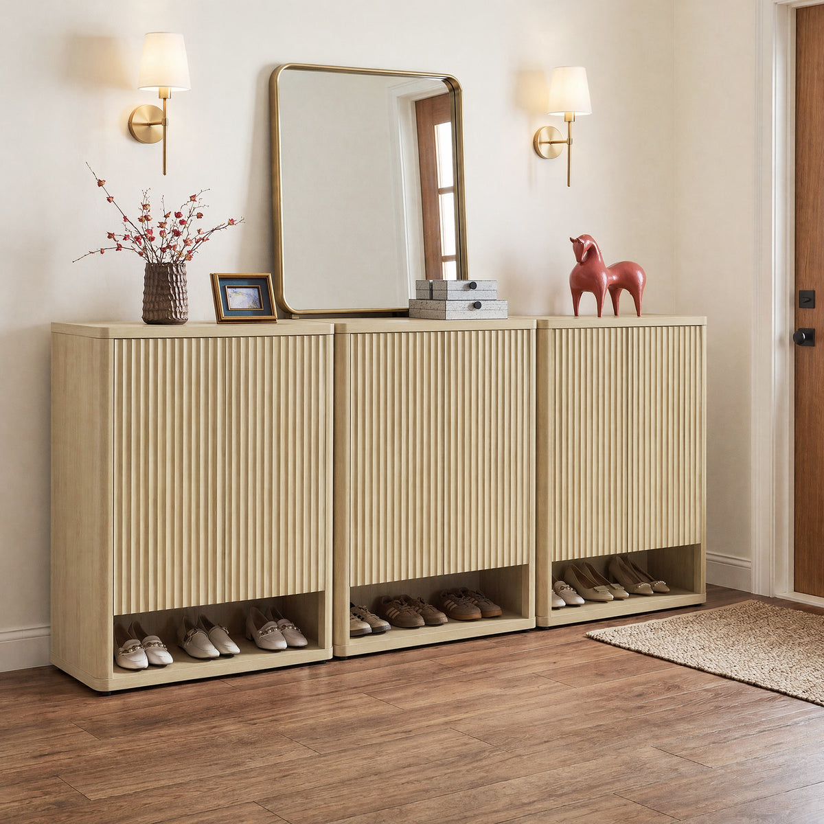 Cas Shoe Cabinet with Doors