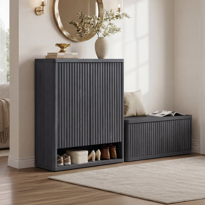Cas 2-Door Shoe Cabinet, 20 Pairs
