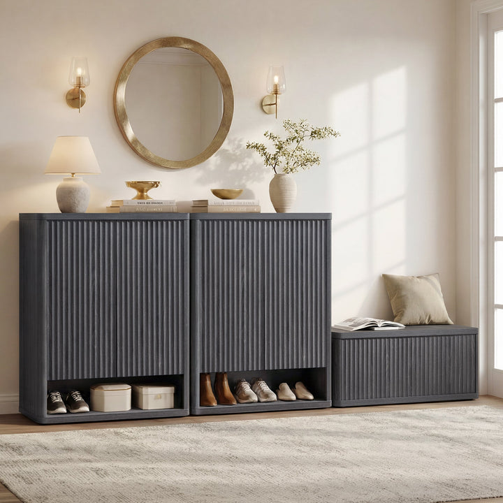Cas 2-Door Shoe Cabinet, 20 Pairs