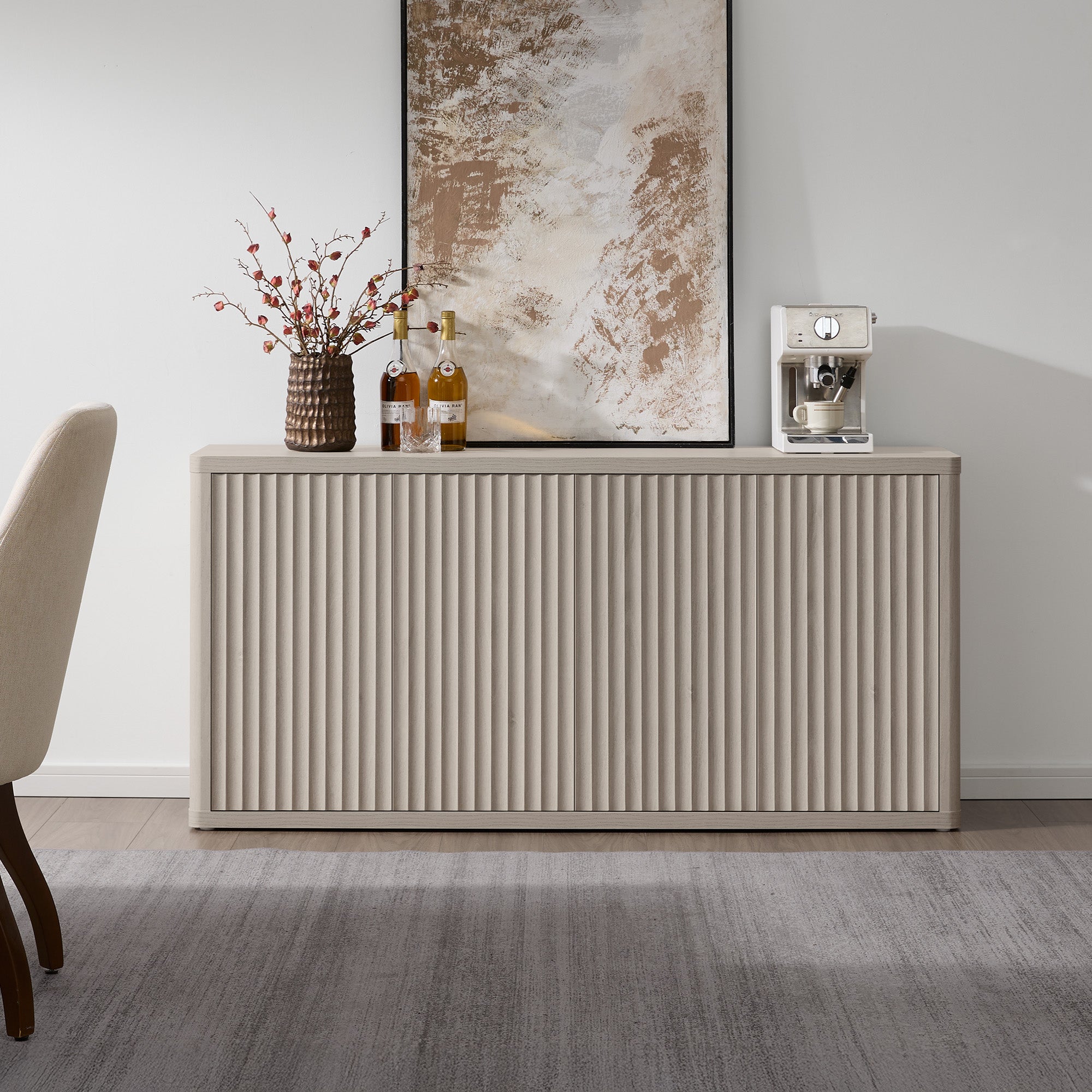 Cas TV Stand with 4 Doors